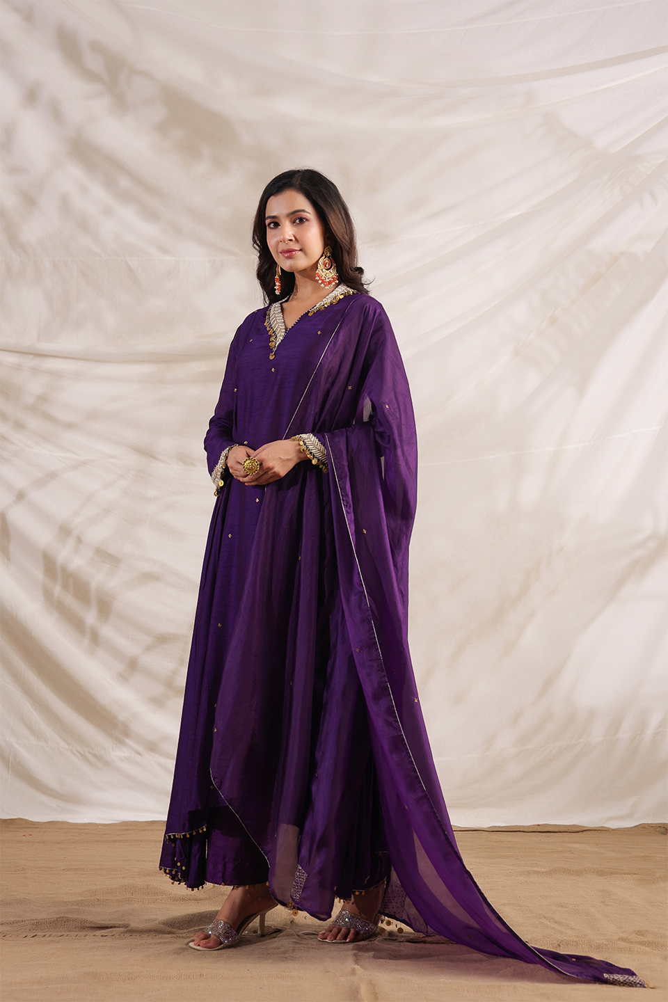 Pankh Anarkali Embroidered Kurta Set