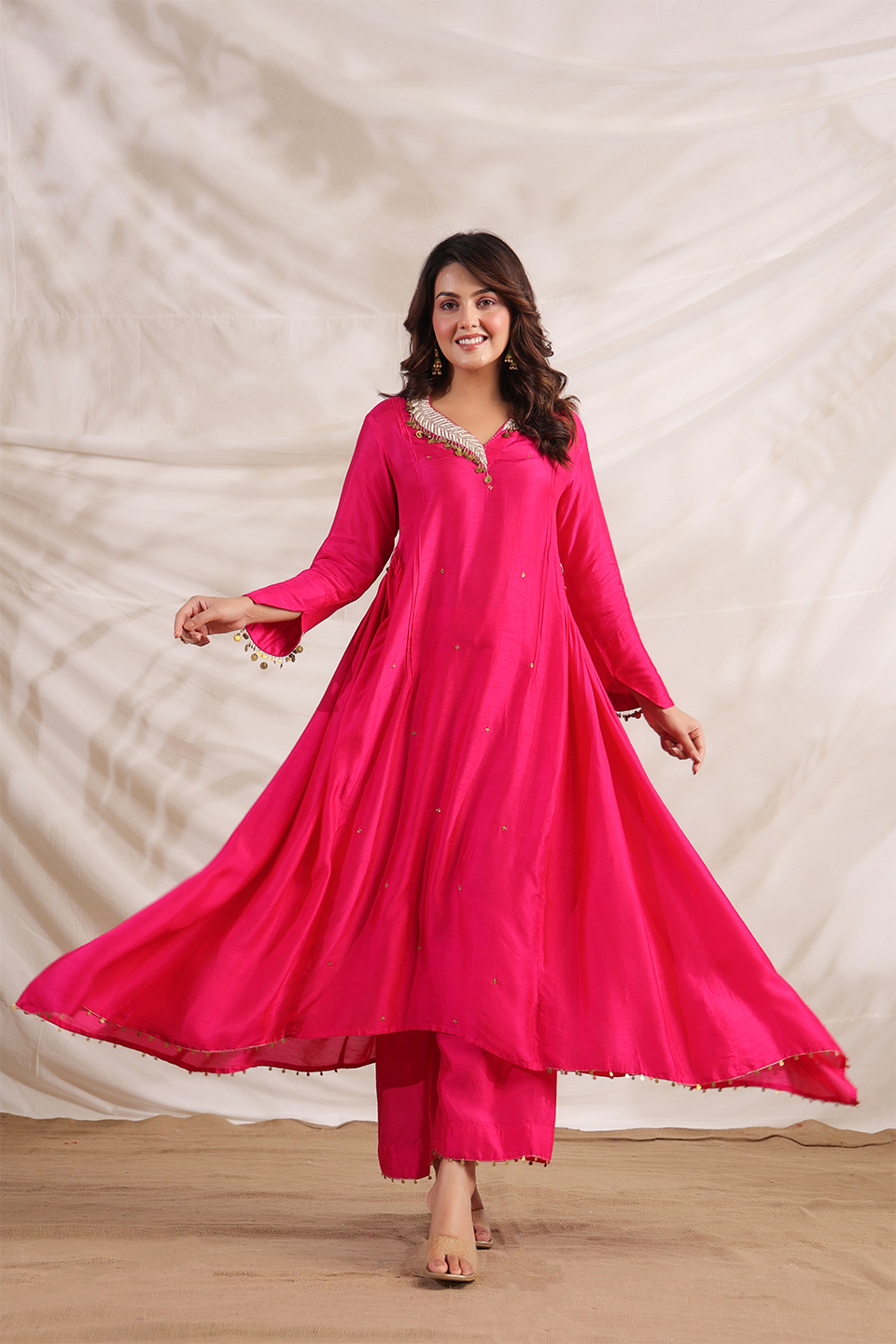 Pankh Anarkali Embroidered Kurta Set