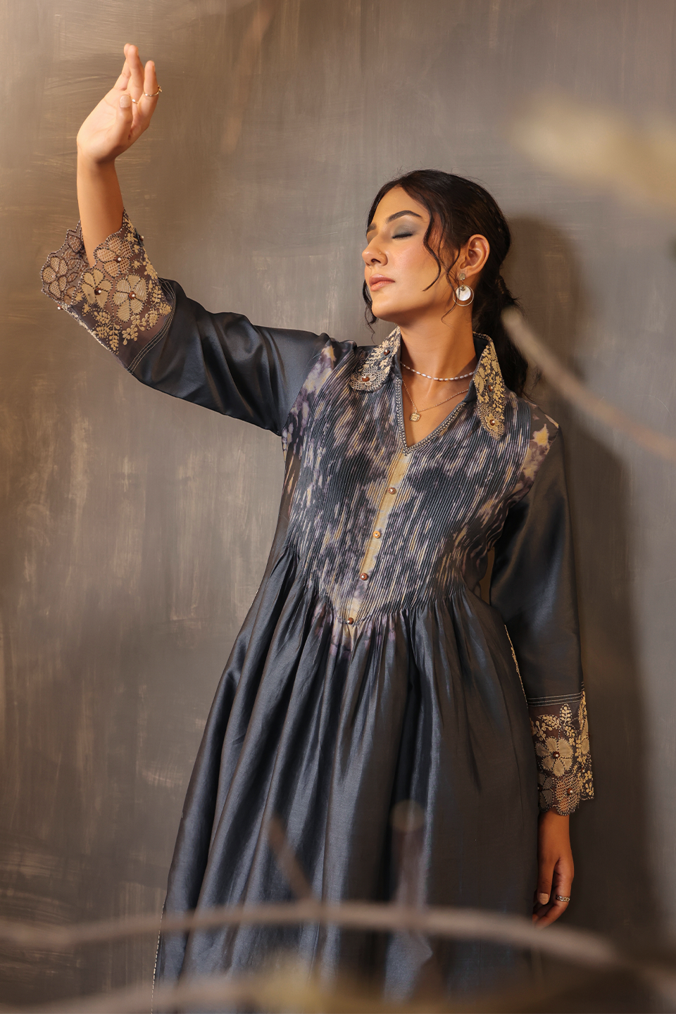 Gulshan Shibori Kurta Set