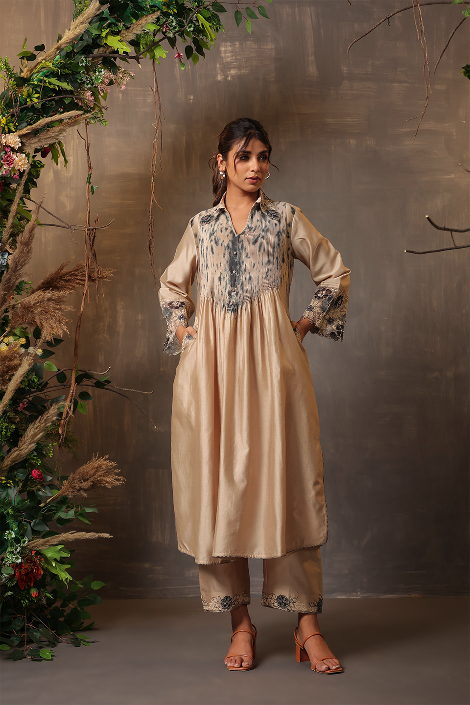 Gulshan Shibori Kurta Set