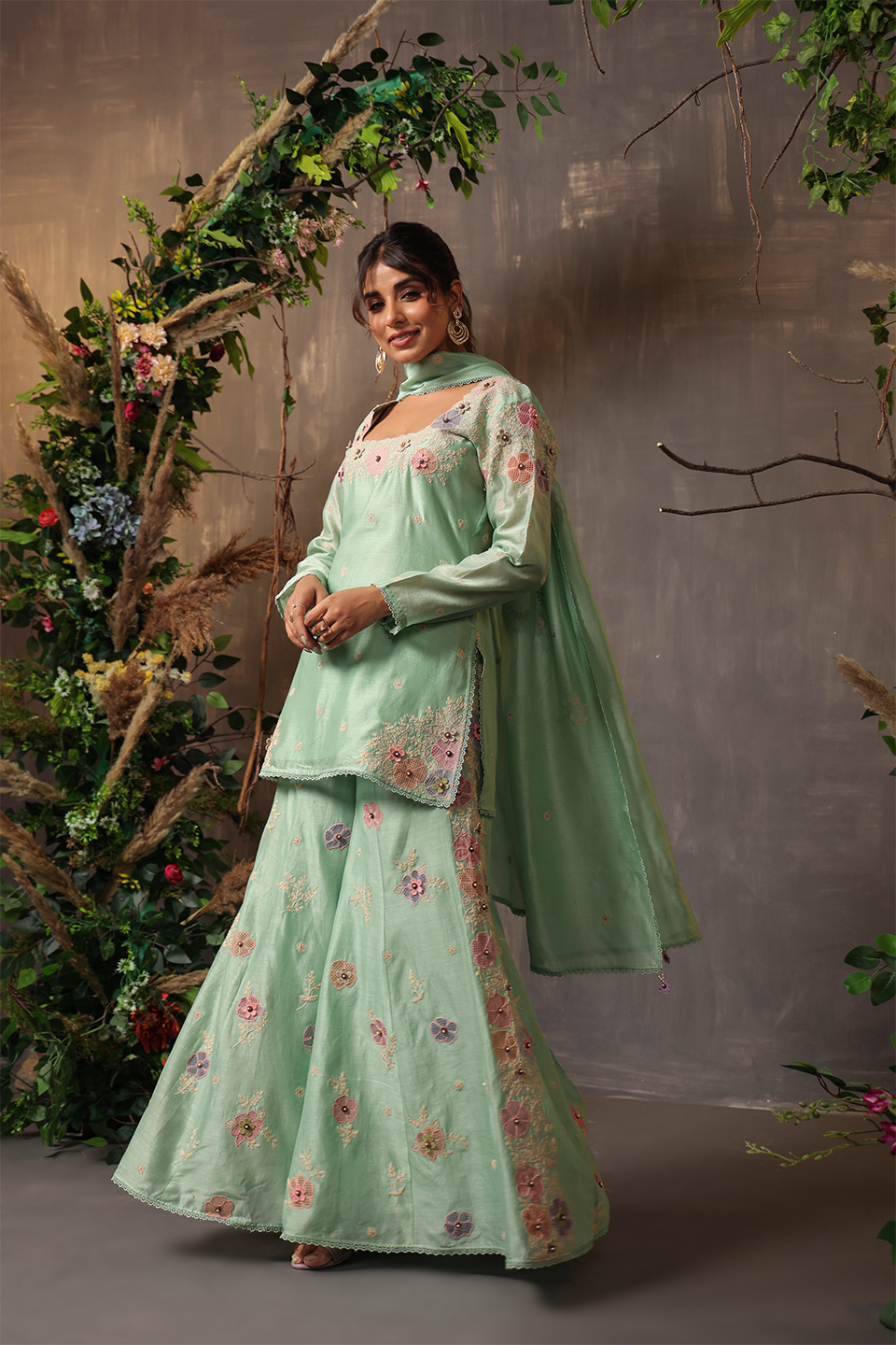 Gulshan Square Neck Sharara