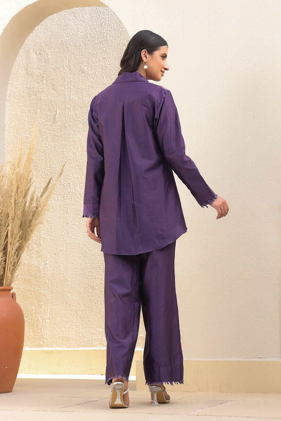 Purple French Knot Ombre Top