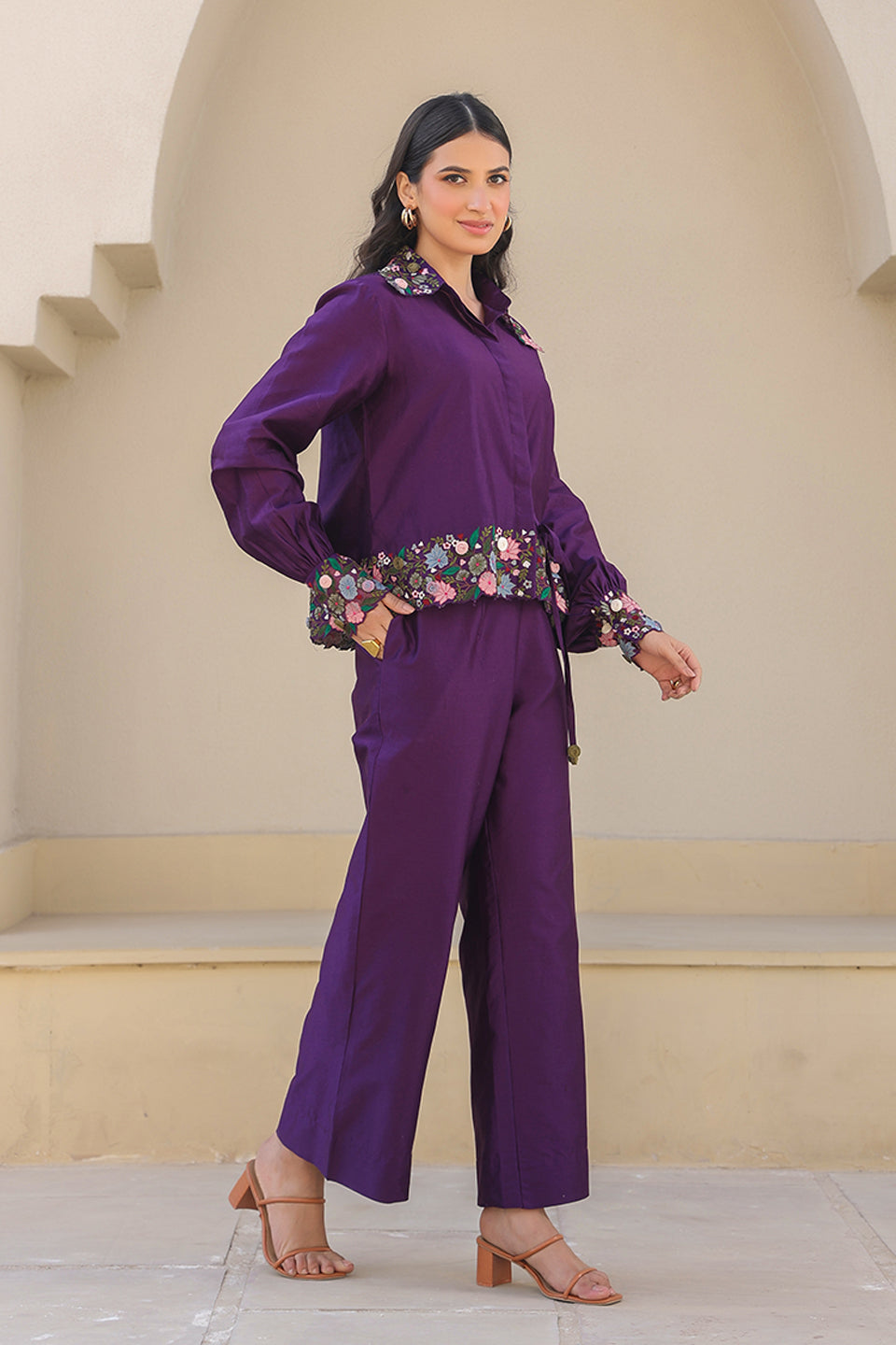 Purple Orchid Co-ord Set