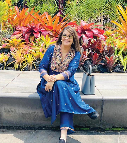 Blue Leaf Jaal Chunnat Kurta Set