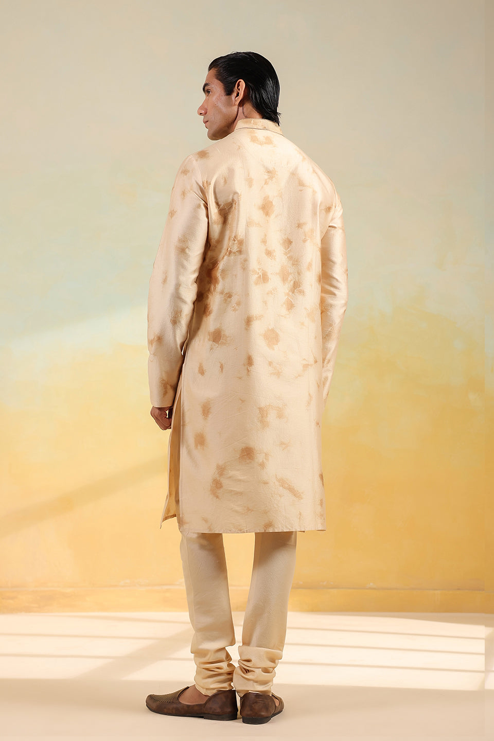 Brown Shibori Kurta Set