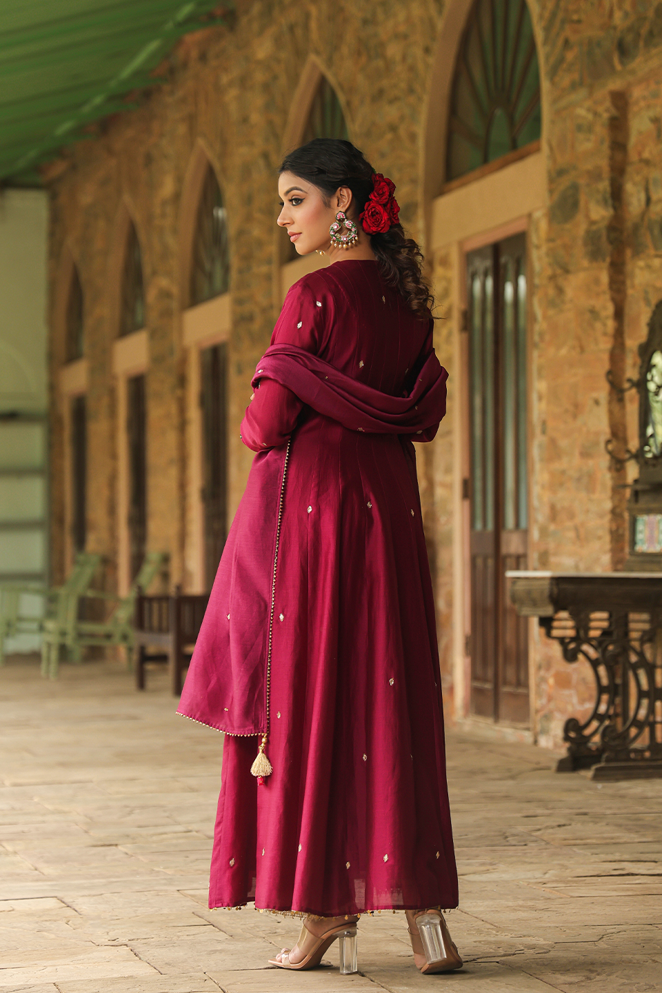 Zardozi Paisley Anarkali
