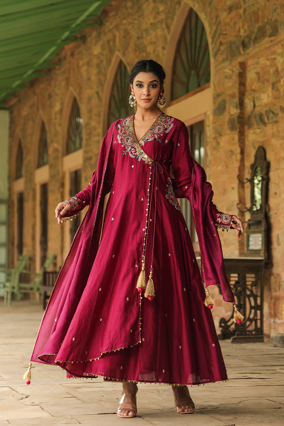 Zardozi Paisley Anarkali