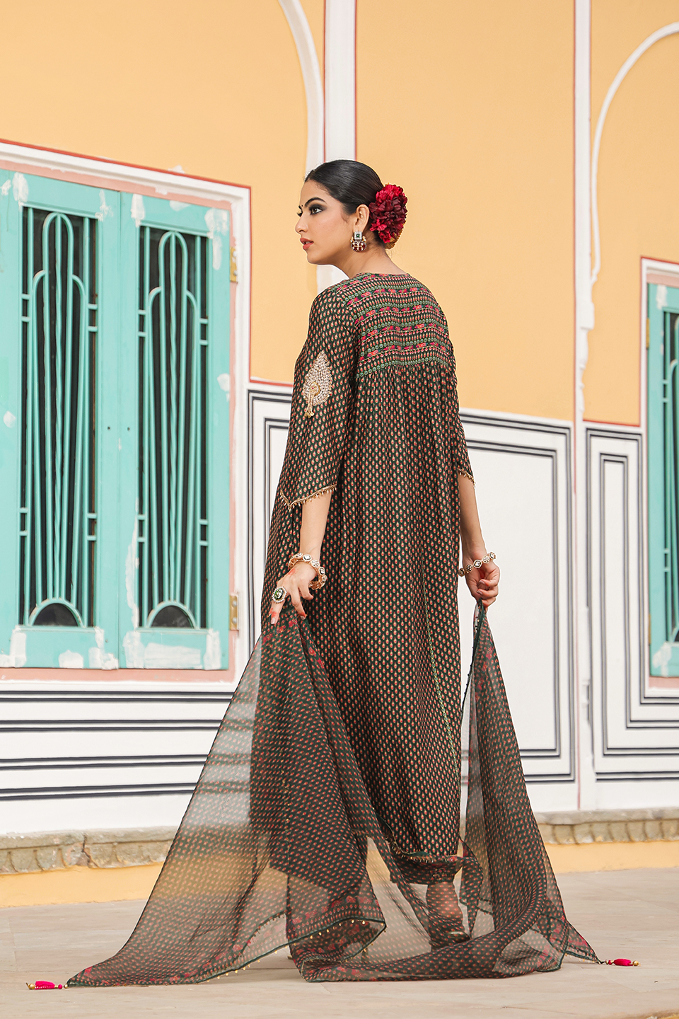 Cheent Print Heavy Hem