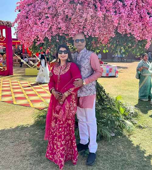 Pink Kairi Buta Jaal Sharara Set