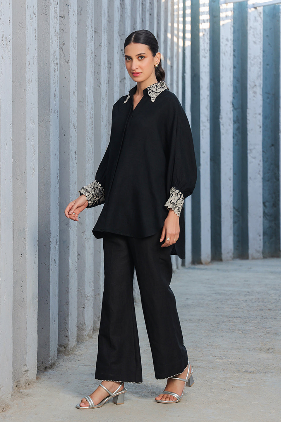 Black Orchid Cuff Co-ord Set