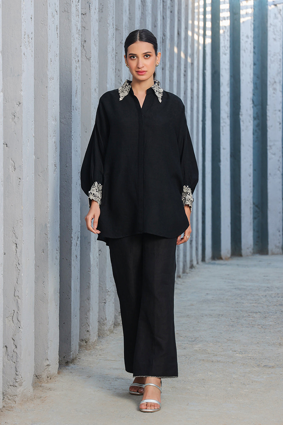 Black Orchid Cuff Co-ord Set