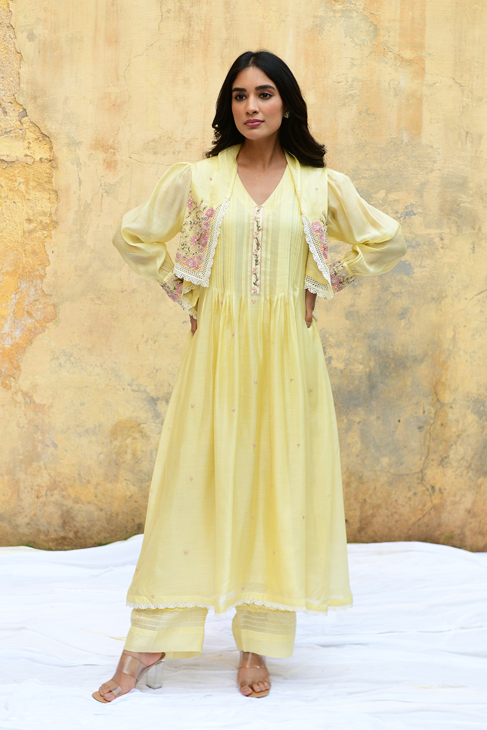 Lemon Yellow Mystic Knot Jacket Style