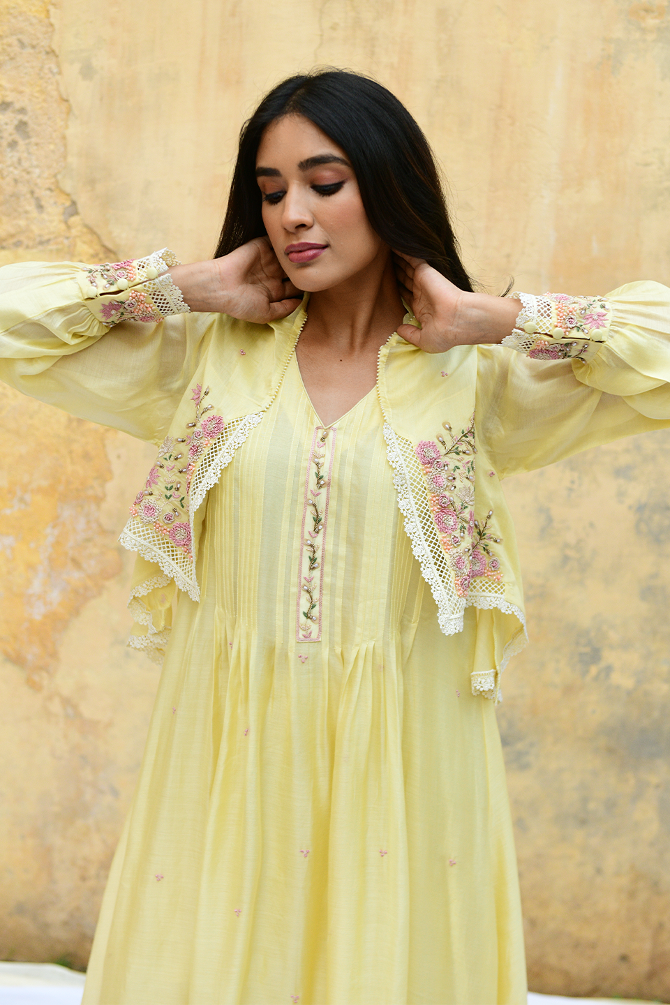Lemon Yellow Mystic Knot Jacket Style