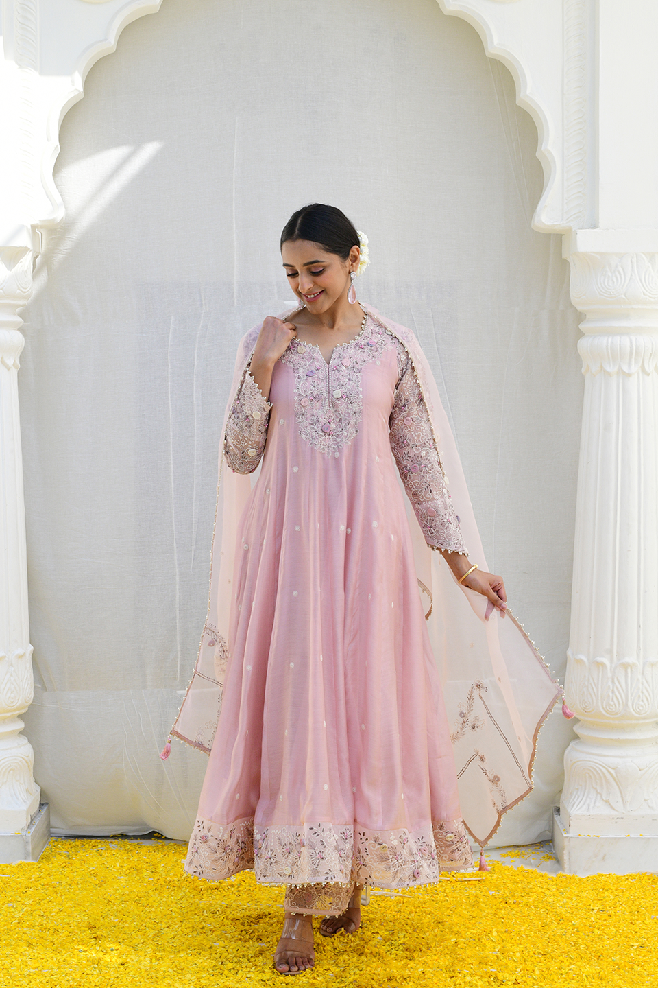 Pink Reef Anarkali