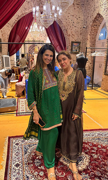 Ahista Brown Pakhi Yoke Pheran Long Kurta Set