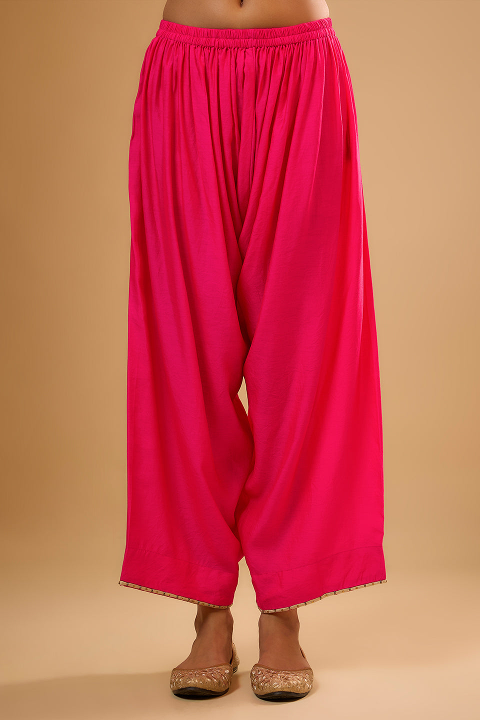 Nazakat Hot Pink Applique Kurta Set