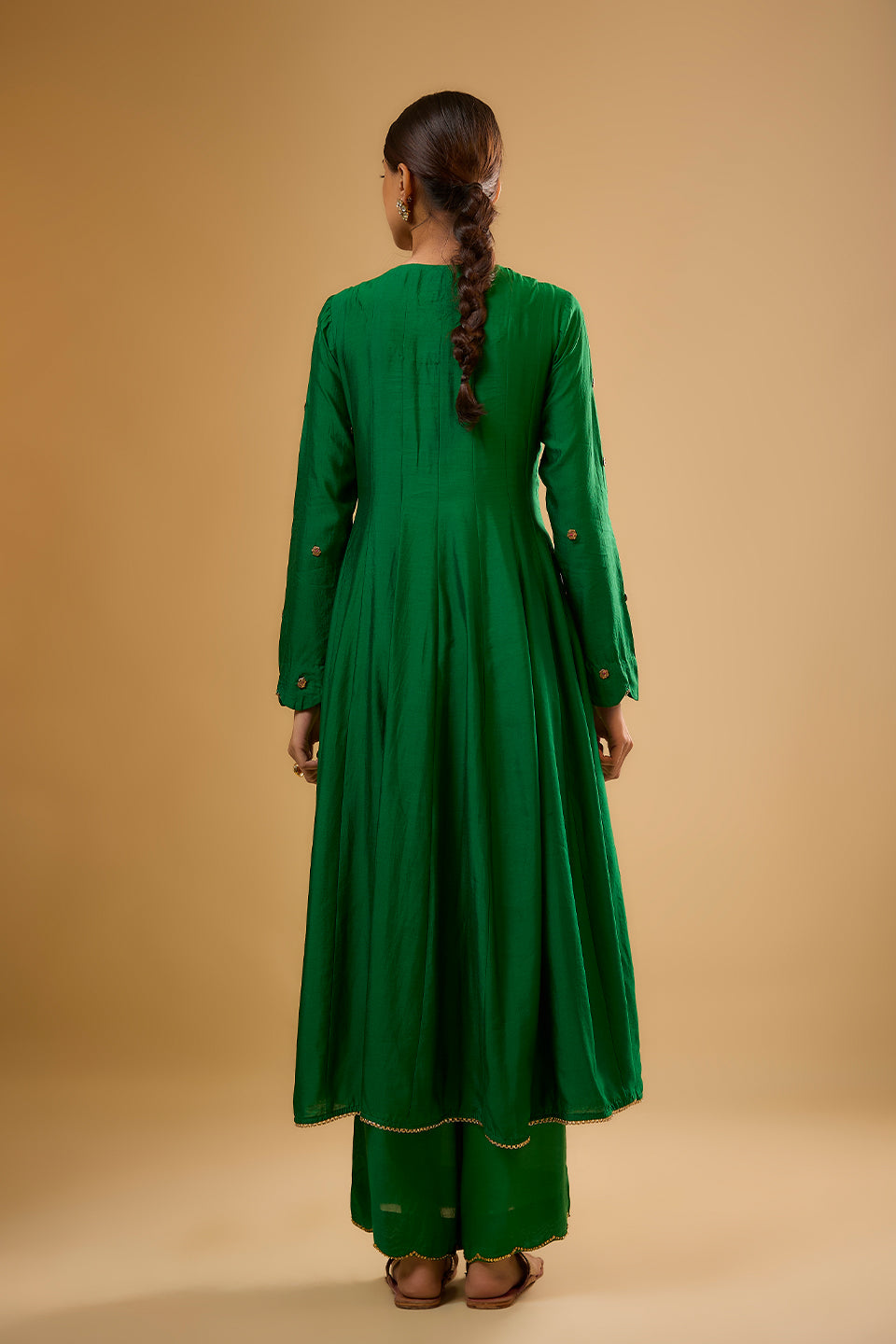 Nazakat Green Kalidaar Set