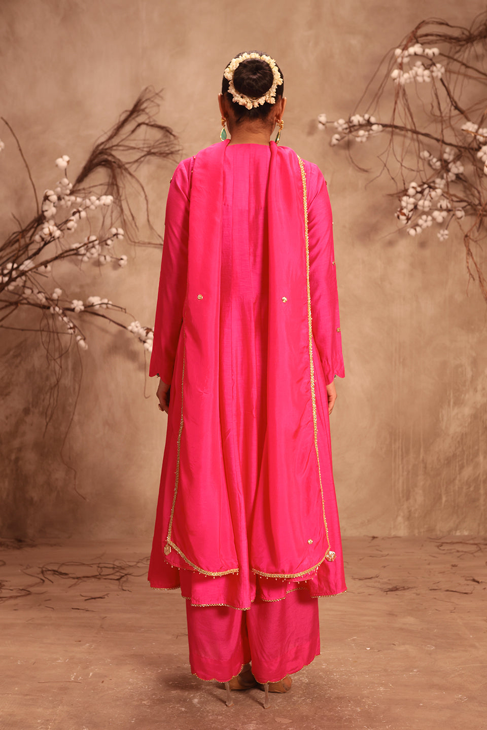 Nazakat Hot Pink Kalidaar Set