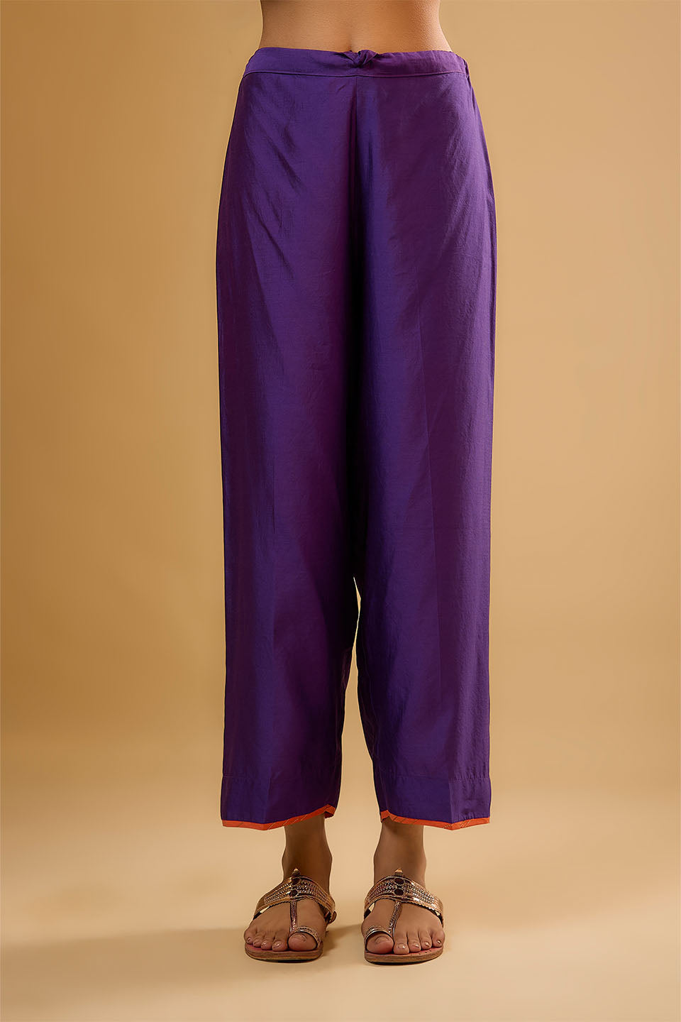 Nazakat Purple Dori Yoke Kurta Set