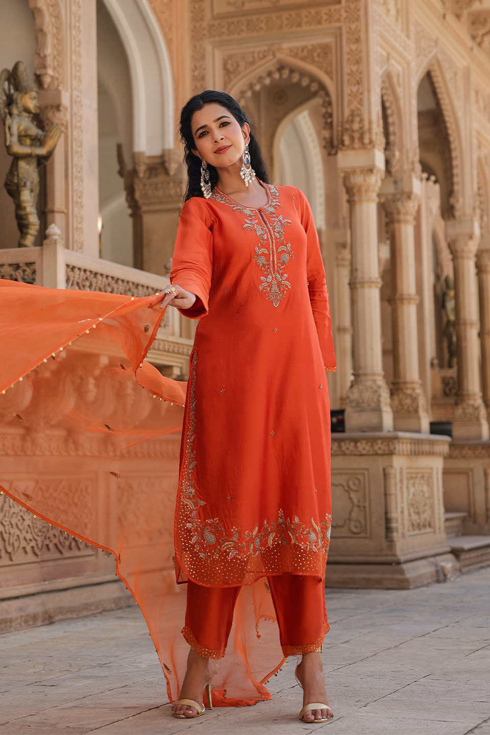 Riwayat Heavy Long Kurta Set