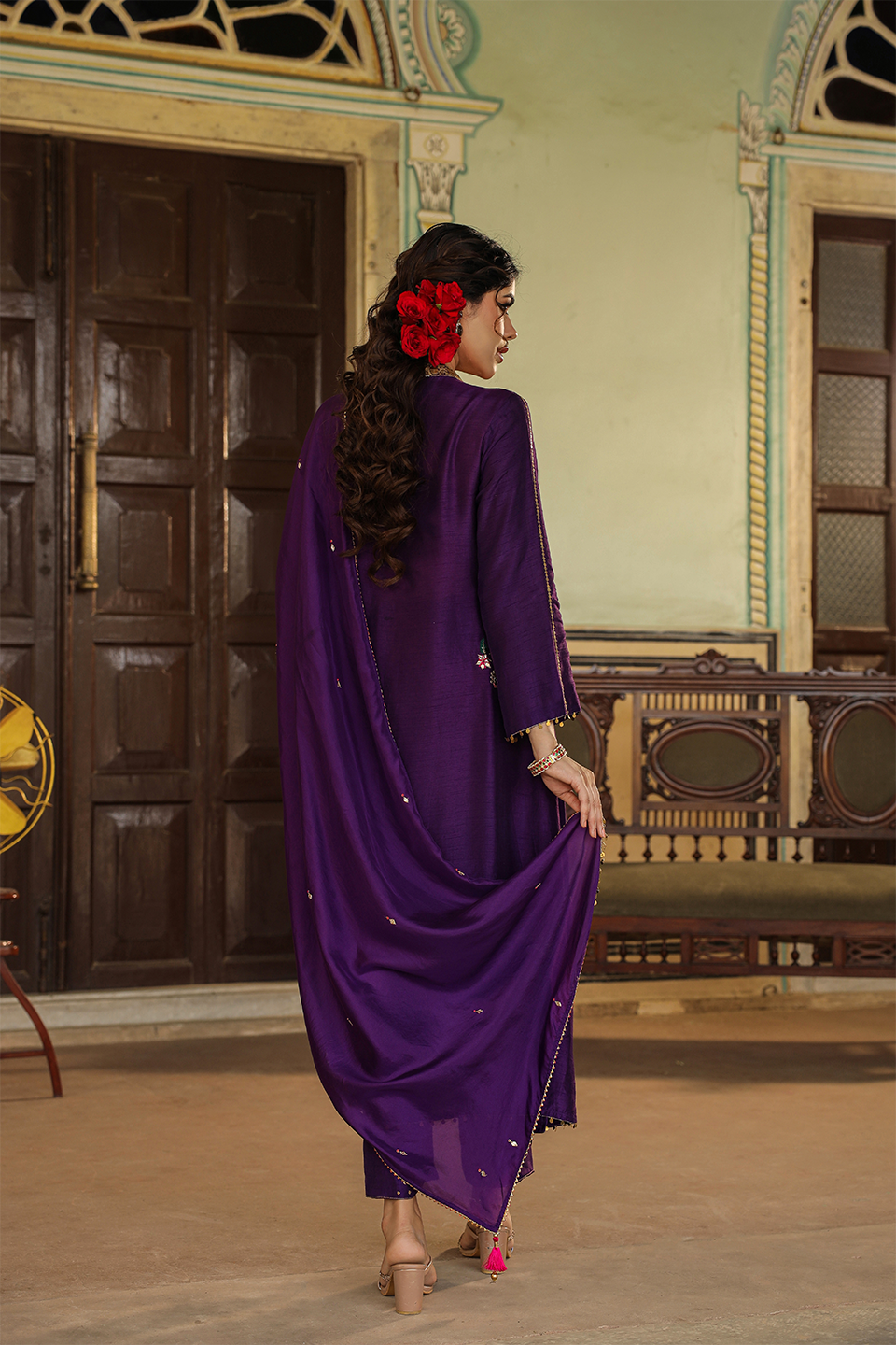 Zardozi Paisley Matka Neck (Pocket)