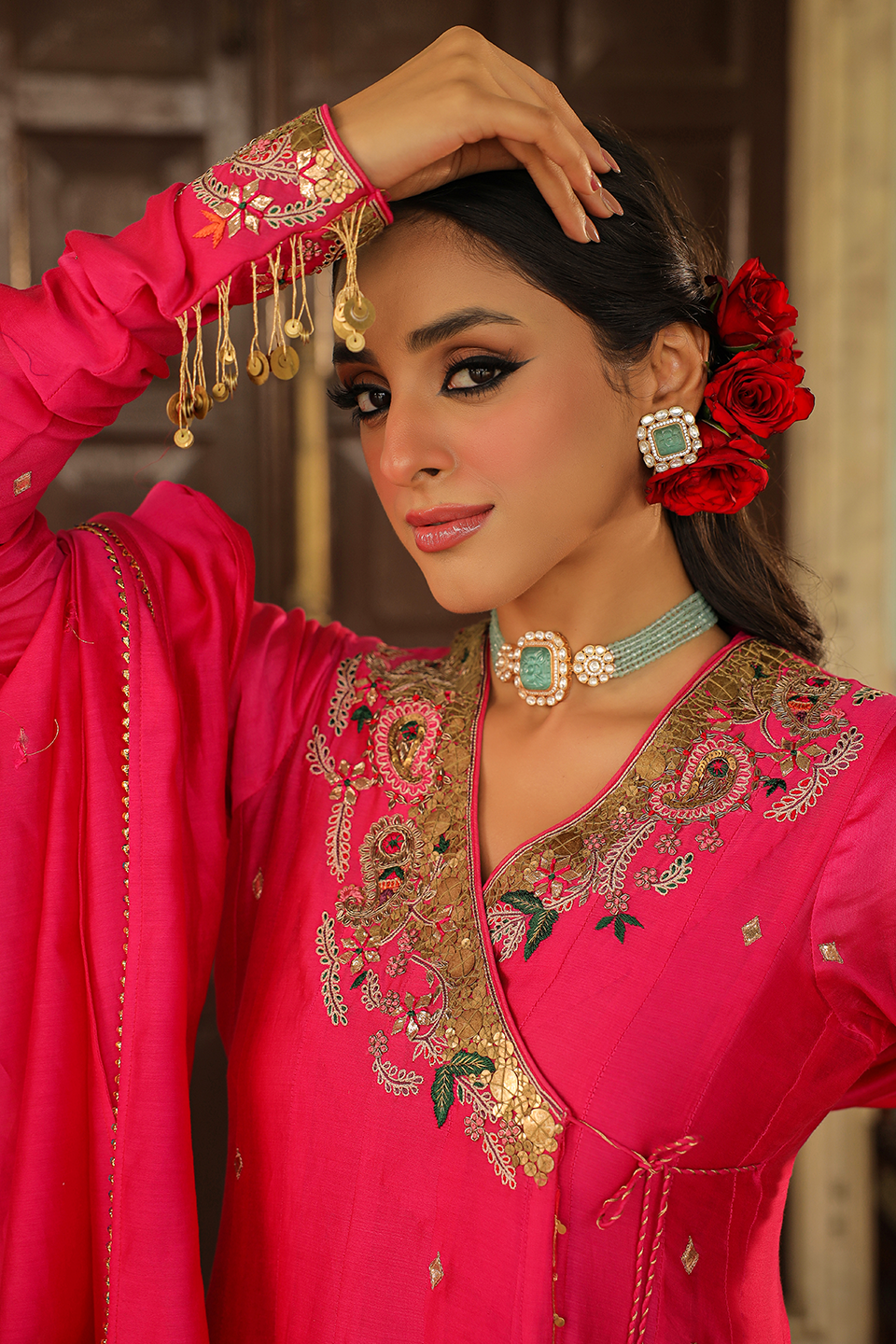 Zardozi Paisley Anarkali