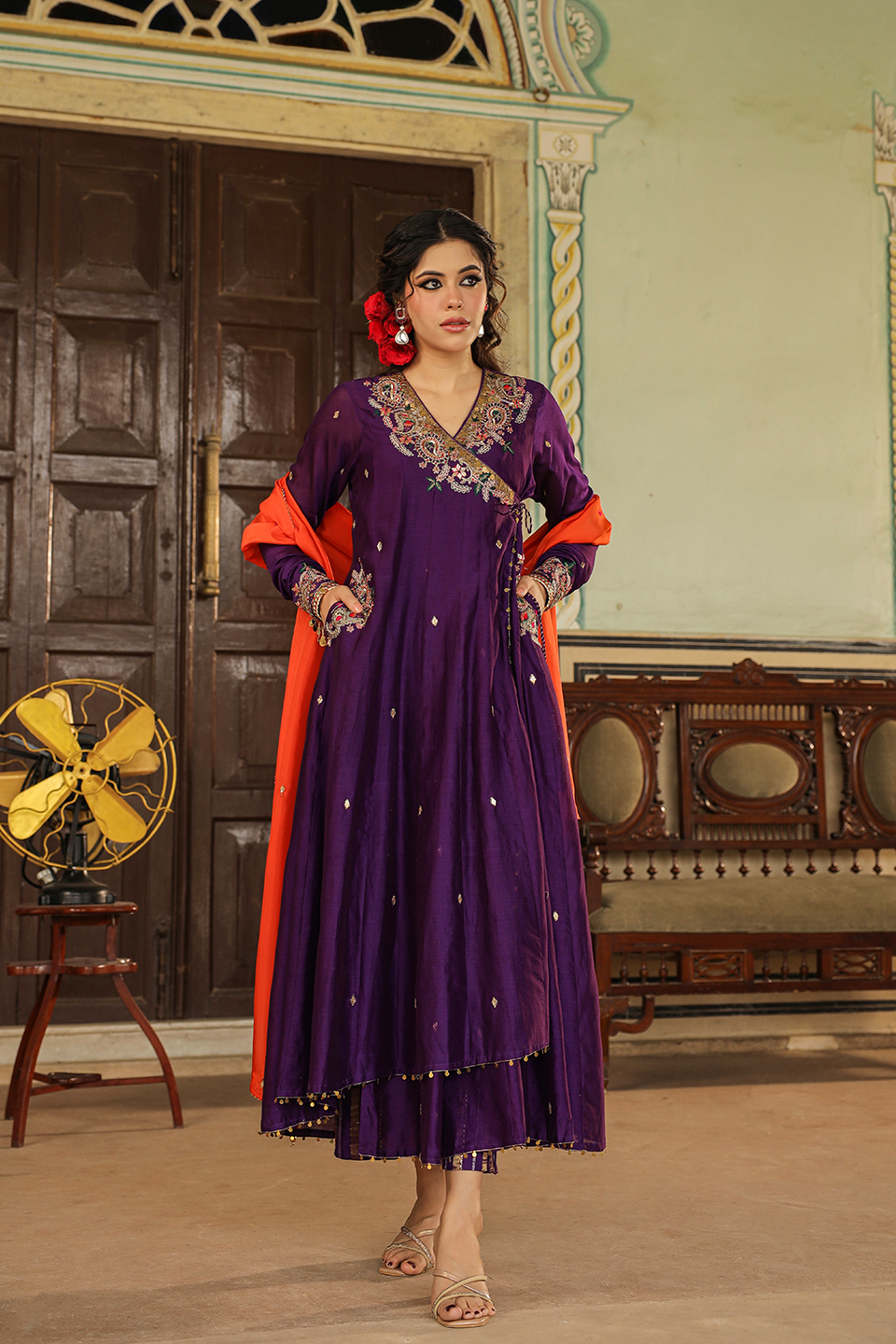 Zardozi Paisley Anarkali