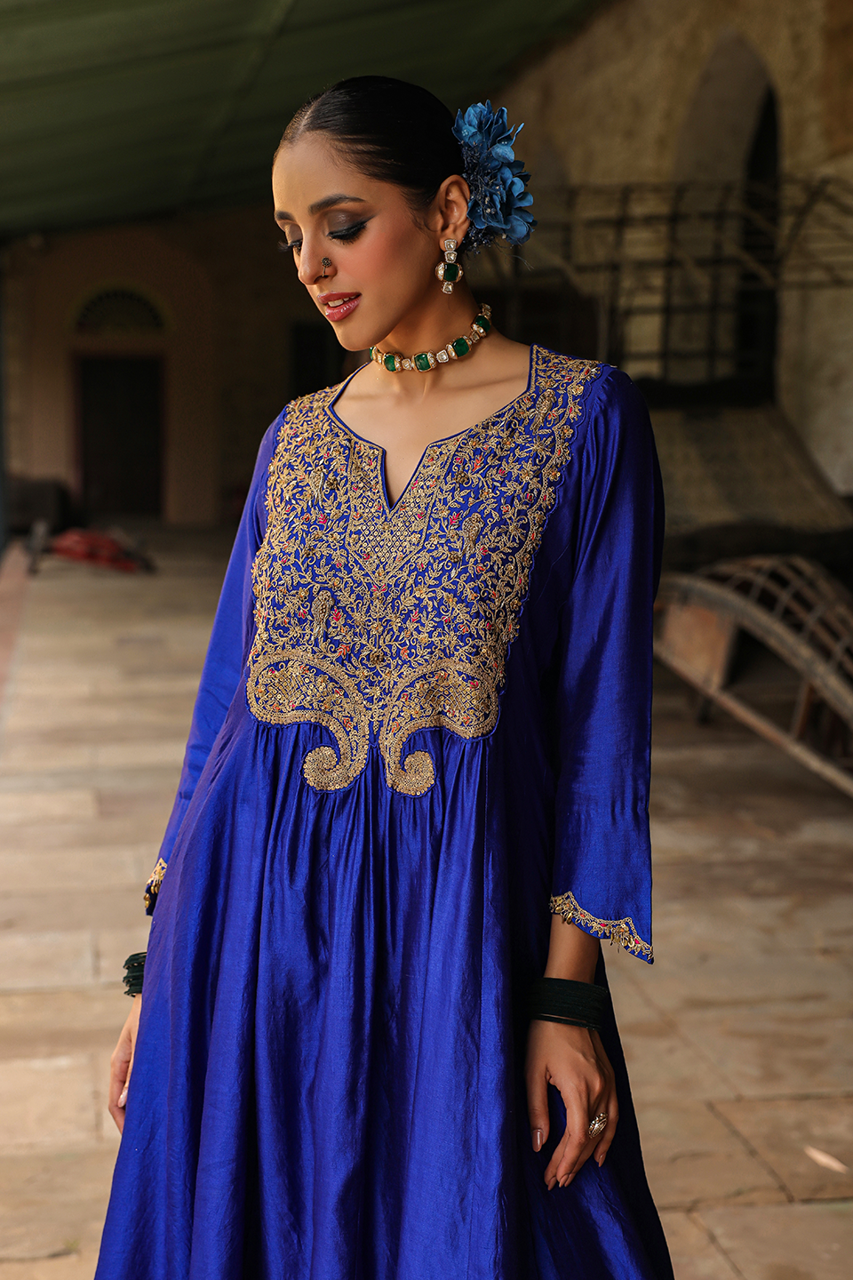 Bird Embroidered Frockstyle