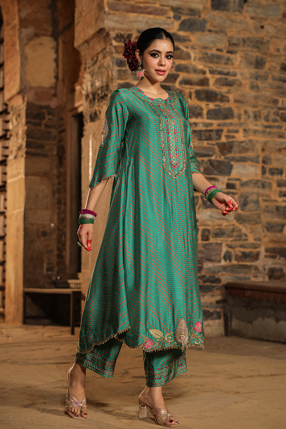 Cheent Print Heavy Hem