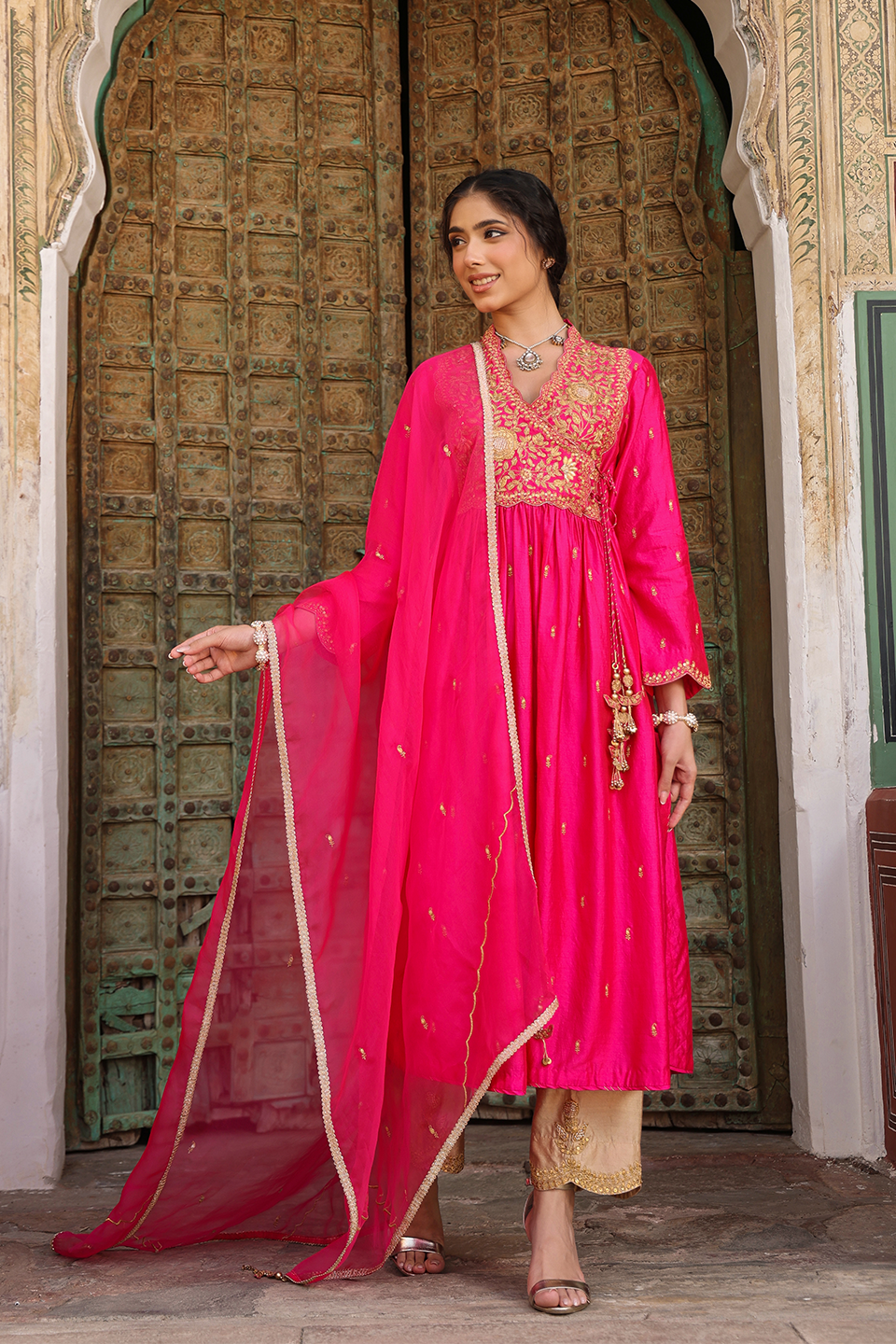 Riwayat Overlap Frockstyle Kurta Set
