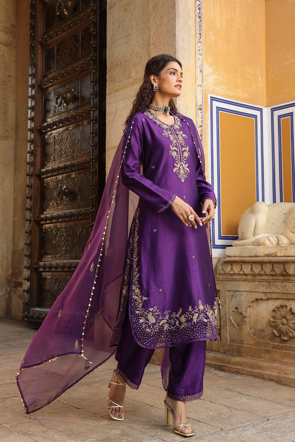Riwayat Heavy Long Kurta Set