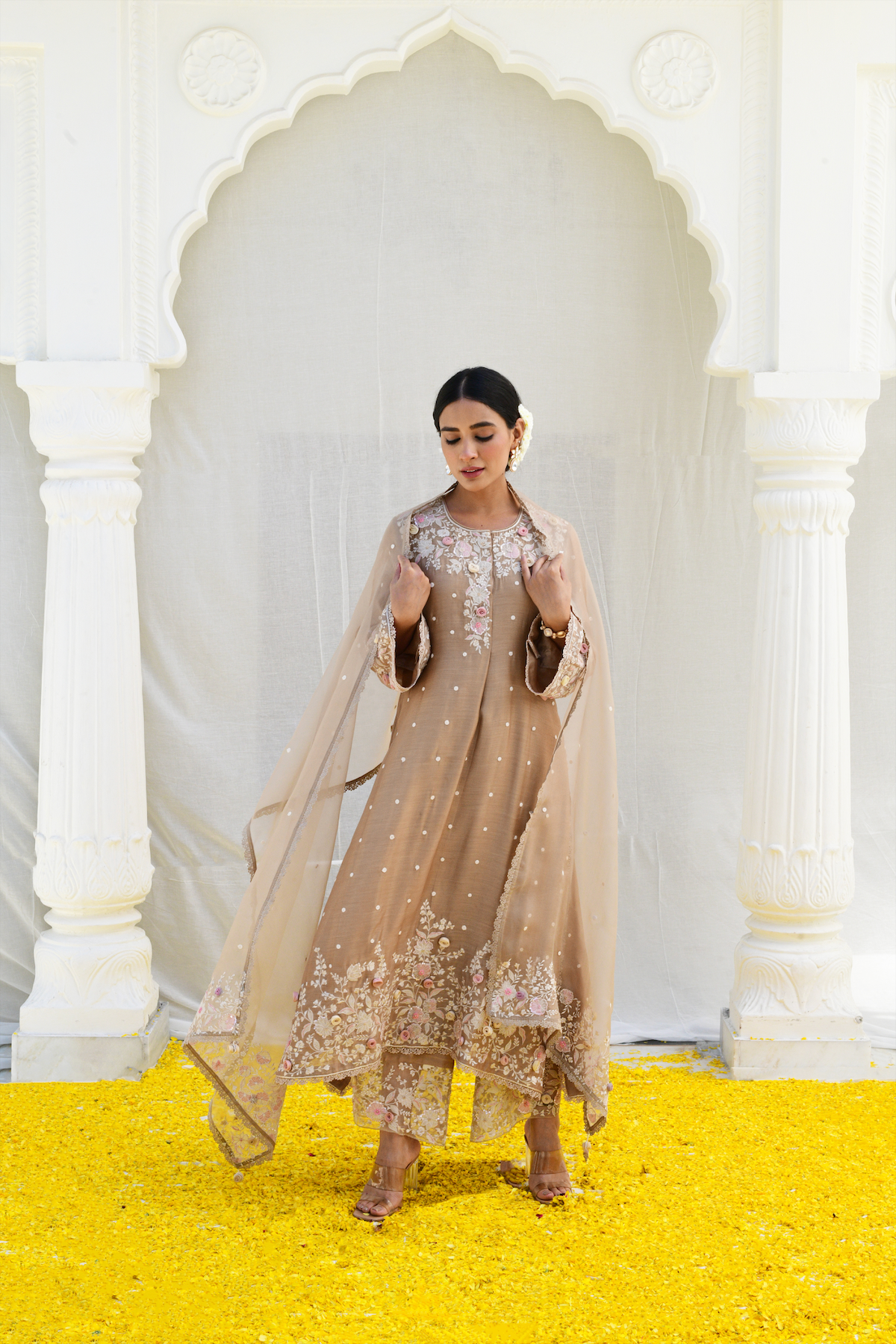 Ivory Heavy Long Kurta