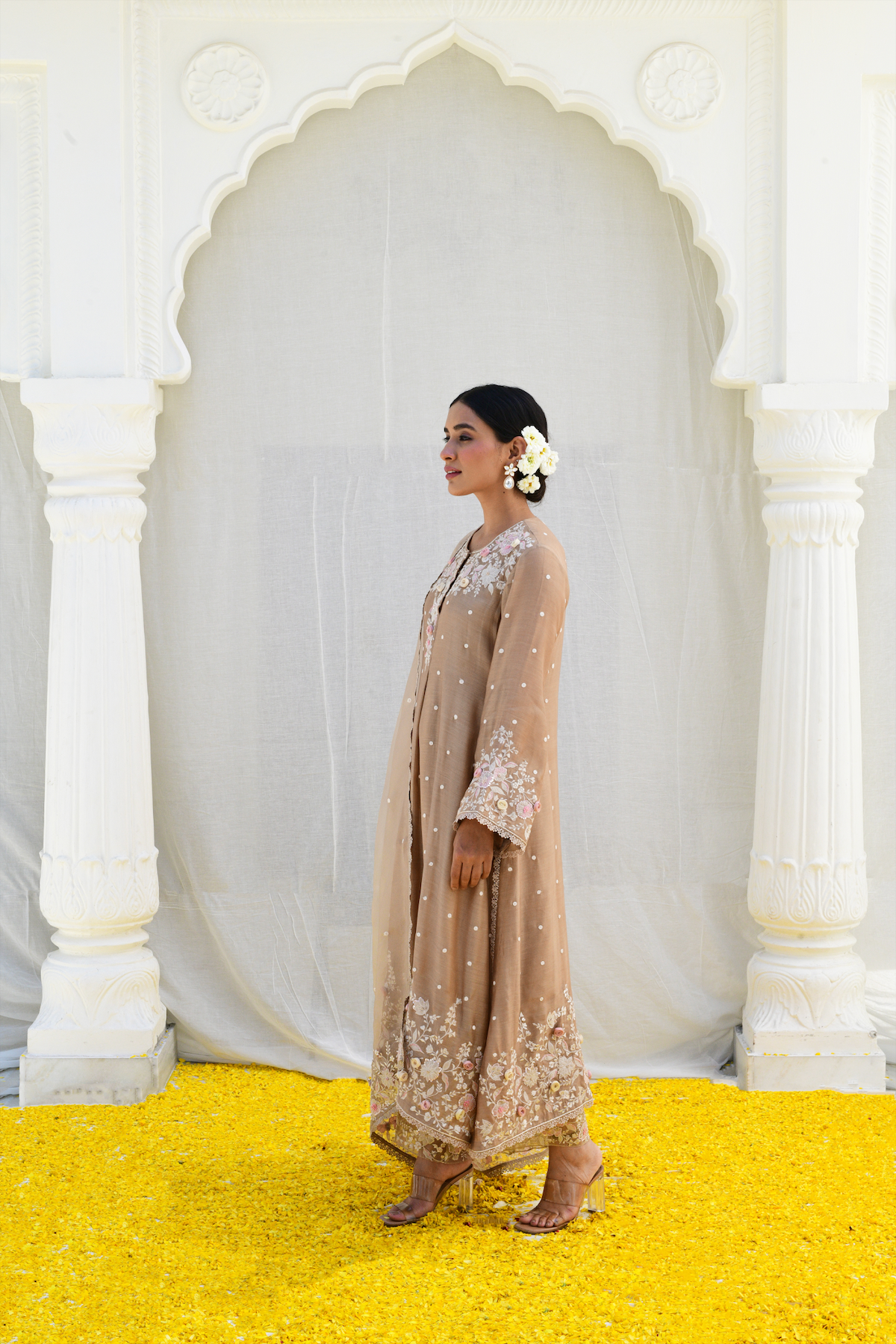 Ivory Heavy Long Kurta