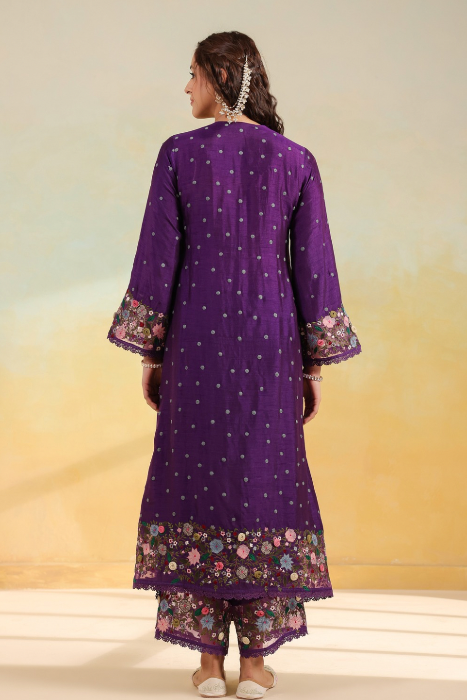 Purple Orchid Long Kurta