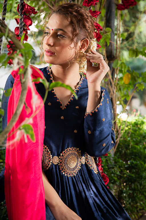 Blue Mandala Kurta Set