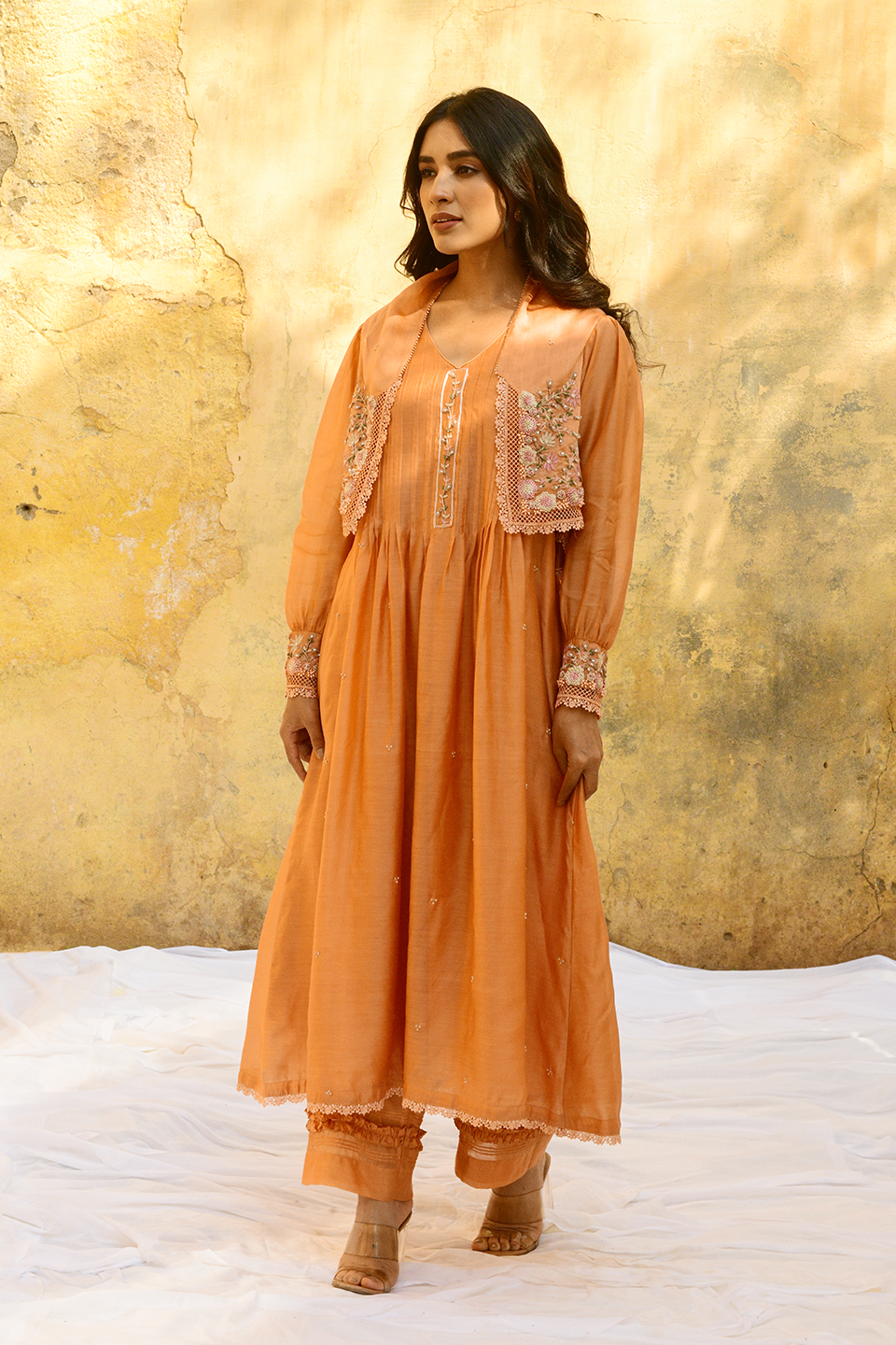 Peach Mystic Knot Jacket Style