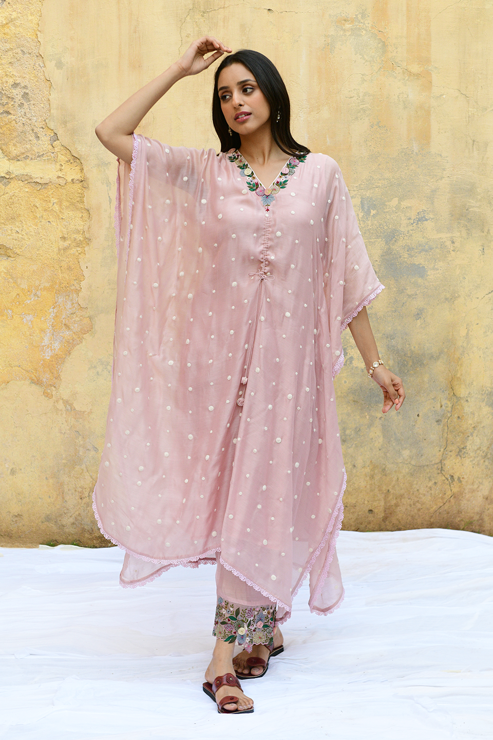Pink Orchid Heavy Kaftan