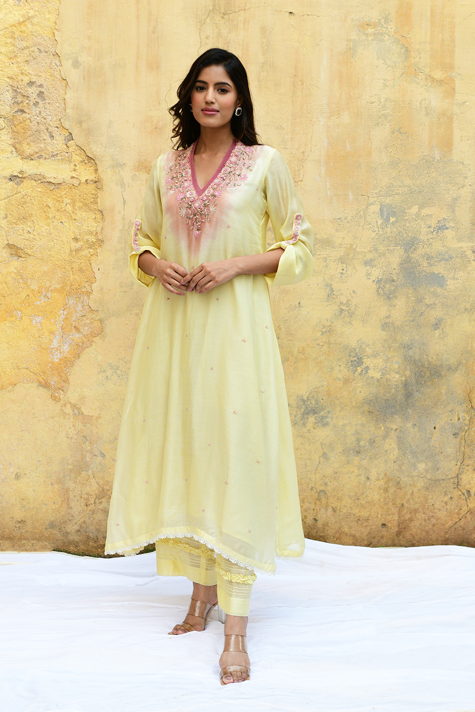 Lemon Yellow Mystic Knot Ombre Style