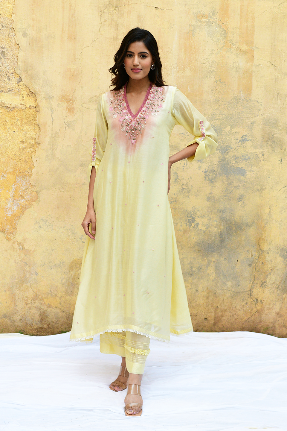 Lemon Yellow Mystic Knot Ombre Style