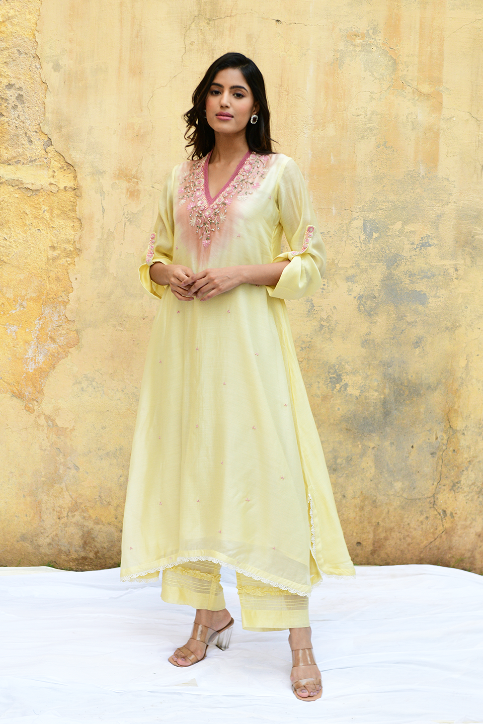 Lemon Yellow Mystic Knot Ombre Style