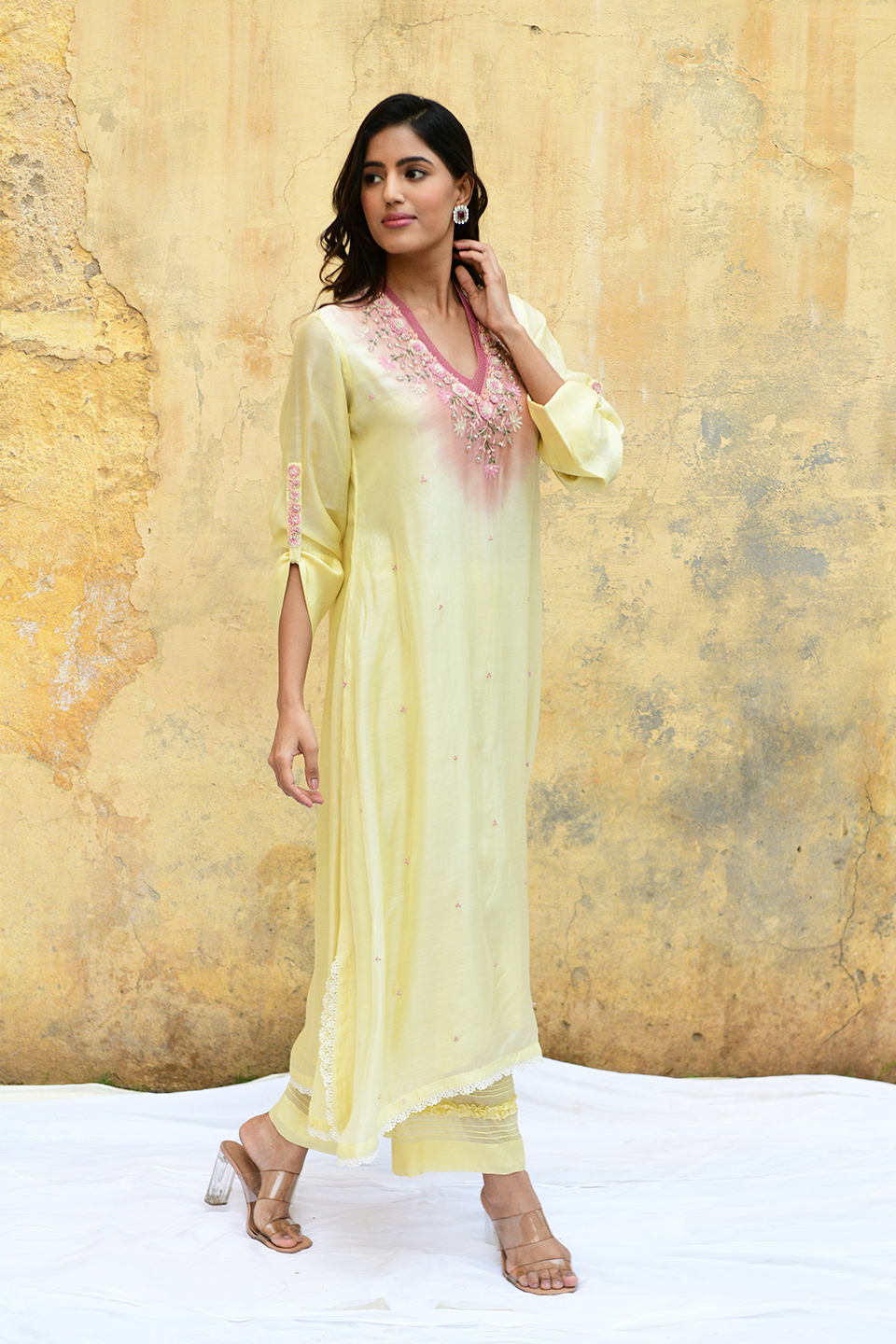 Lemon Yellow Mystic Knot Ombre Style
