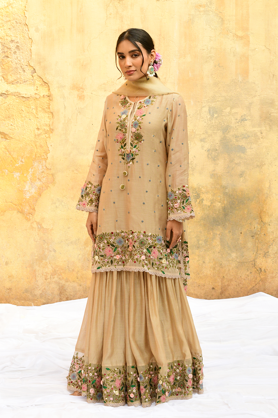 Ivory Orchid Sharara