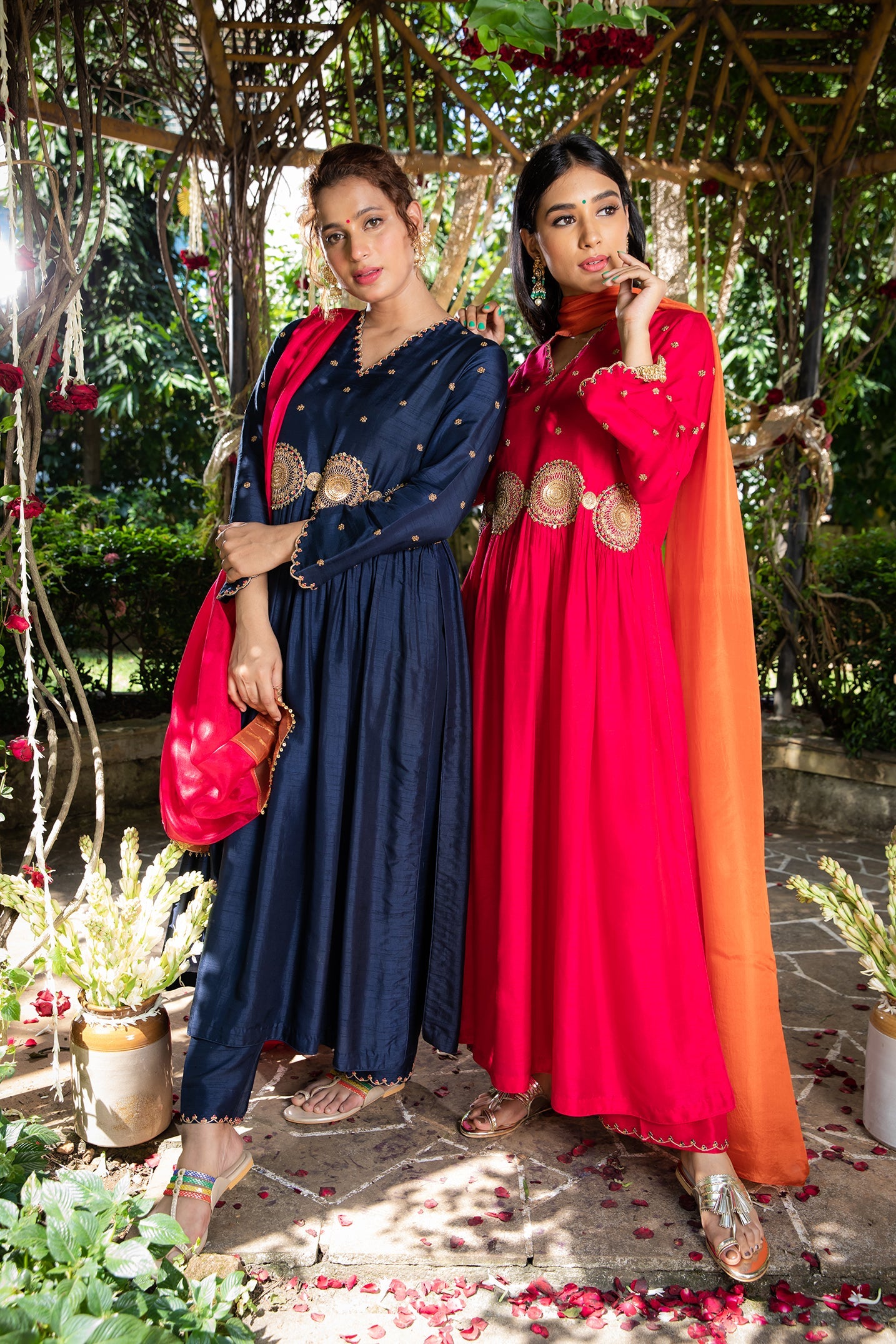 Pink Mandala Kurta Set