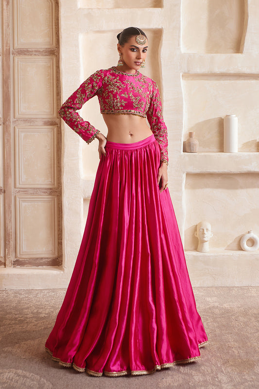 Zar:Rang Pink Lehenga Set