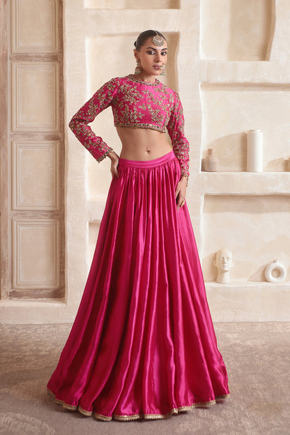 Zar:Rang Pink Lehenga Set