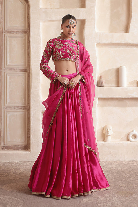 Zar:Rang Pink Lehenga Set