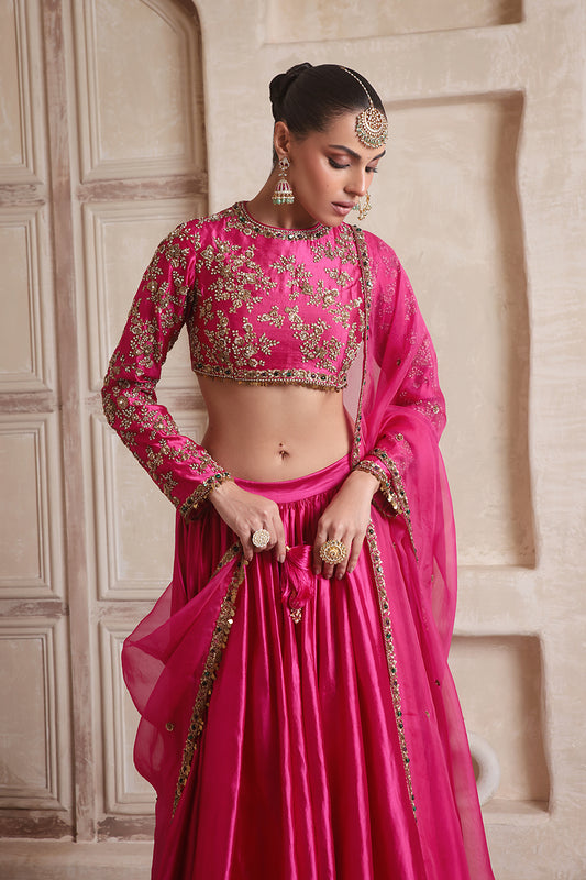 Zar:Rang Pink Lehenga Set