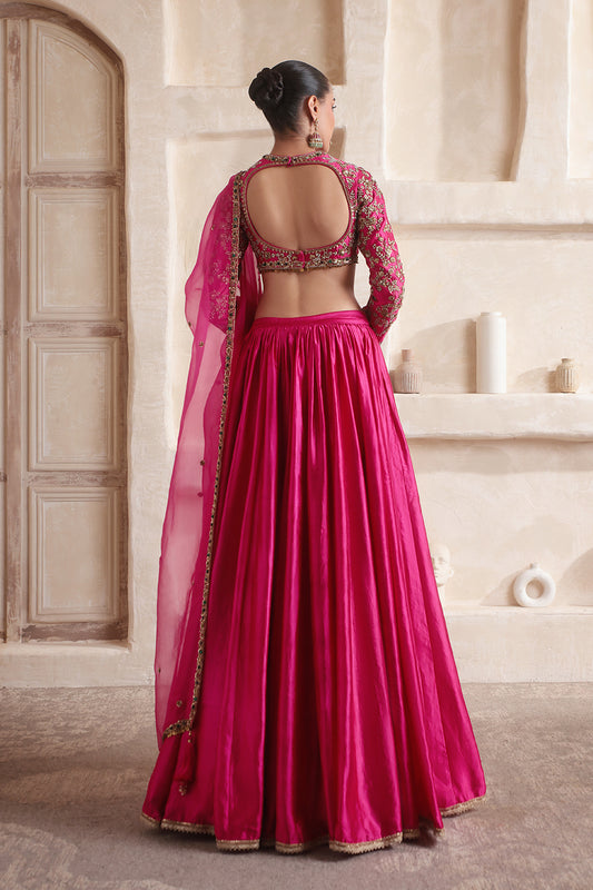 Zar:Rang Pink Lehenga Set
