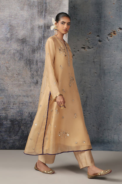 Zar:Rang Ivory Phool Kurta Set