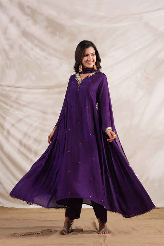 Pankh Anarkali Embroidered Kurta Set